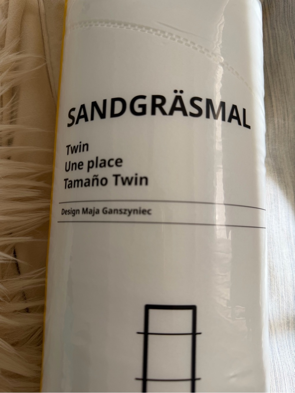 IKEA SANDGRÄSMAL white twin duvet insert - Picture 5 of 6